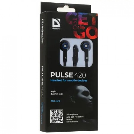 Наушники Defender Pulse 420 сине-черный