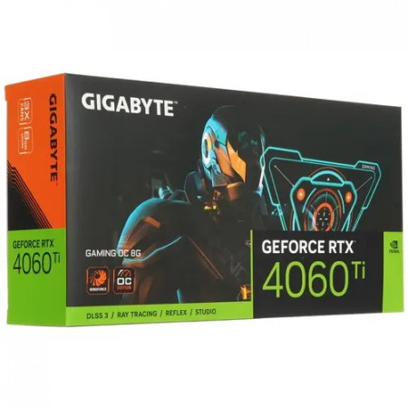 Видеокарта GIGABYTE RTX 4060 TI (GV-N406TGAMING OC-8GD) черный