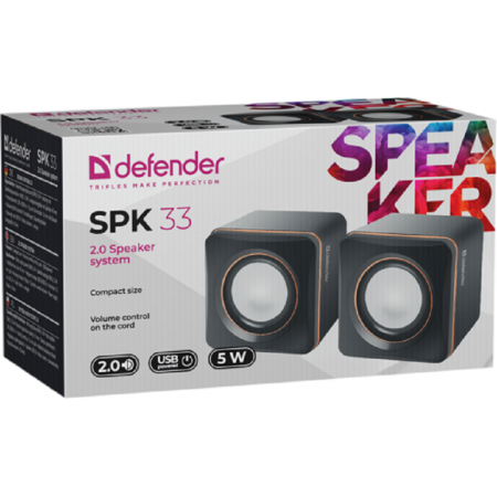 Колонки Defender SPK-33 черный