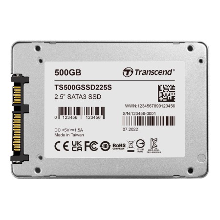 500 ГБ SSD диск Transcend SSD225S (TS500GSSD225S) белый