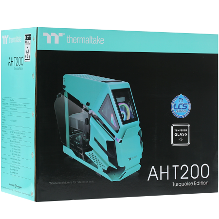 Корпус Thermaltake AH T200 Turquoise (CA-1R4-00SBWN-00) бирюзовый