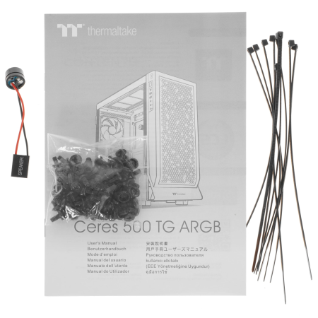 Корпус Thermaltake Ceres 500 TG ARGB Snow (CA-1X5-00M6WN-00) белый