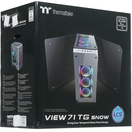 Корпус Thermaltake View 71 TG (CA-1I7-00F6WN-00) белый
