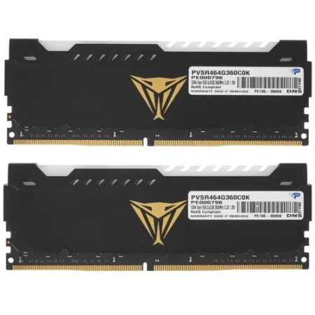 Оперативная память Patriot Viper Steel RGB (PVSR464G360C0K) 64 ГБ черный