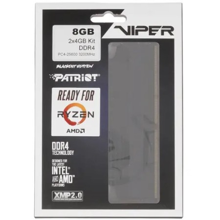 Оперативная память Patriot Viper 4 Blackout (PVB48G320C6K) 8 ГБ черный