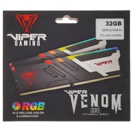 Оперативная память Patriot Viper Venom RGB (PVVR532G560C36K) 32 ГБ серый