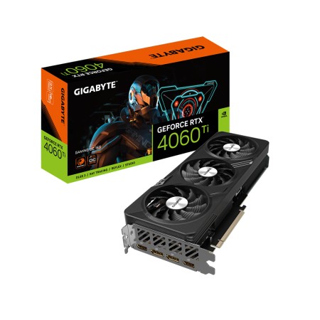 Видеокарта Gigabyte RTX4060Ti GAMING OC 16G (GV-N406TGAMING OC-16GD) 16 Гб черный