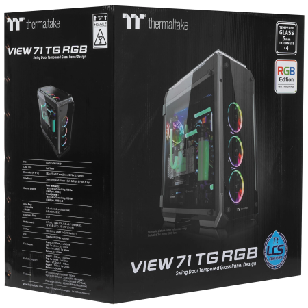 Корпус Thermaltake View 71 TG RGB Edition (CA-1I7-00F1WN-01) черный