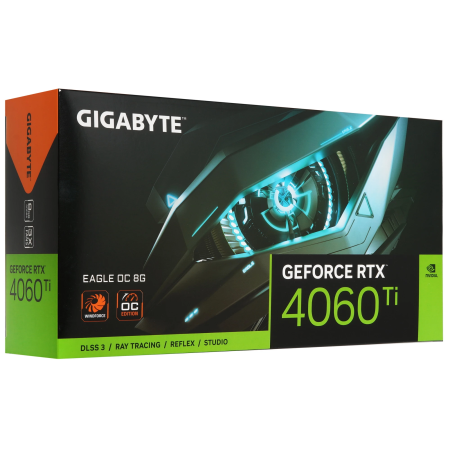 Видеокарта GIGABYTE GeForce RTX 4060 Ti EAGLE OC (GV-N406TEAGLE OC-8GD) 8 Гб черный