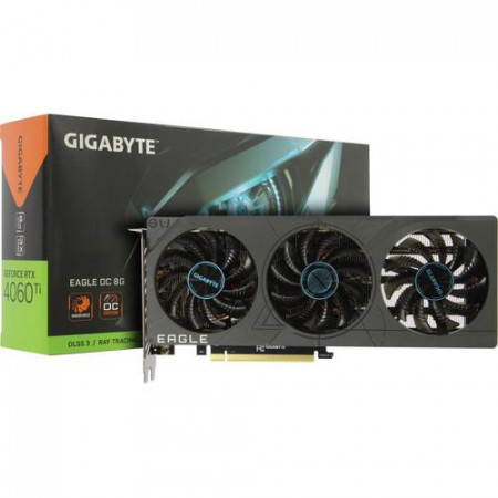 Видеокарта GIGABYTE GeForce RTX4060 Ti8Gb GDDR6X (GV-N406TEAGLE OC-8GD) черный