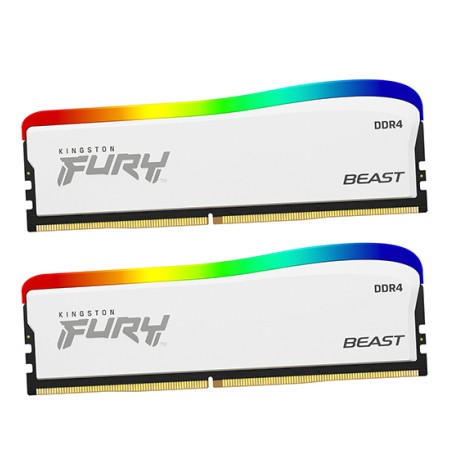 Оперативная память Kingston FURY Beast RGB Special Edition (KF436C18BWAK2/32) 32 ГБ белый
