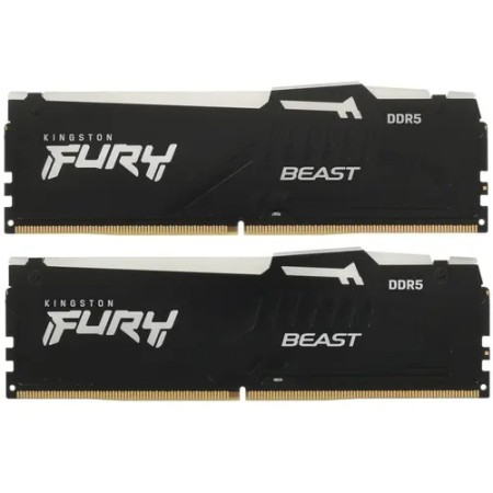 Оперативная память Kingston FURY Beast Black AMD RGB (KF552C36BBEAK2-16) 16 ГБ черный