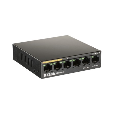 Коммутатор D-Link DSS-100E-6P 10/100Base-TX (DSS-100E-6P/A1A) черный