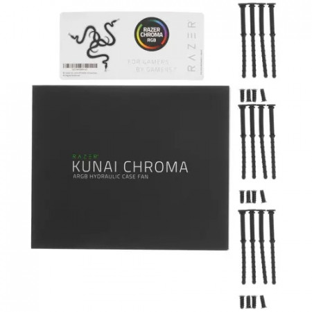 Комплект вентиляторов Razer Kunai 120 мм ARGB LED PWM (RC21-01810100-R3M1) 3 шт черный