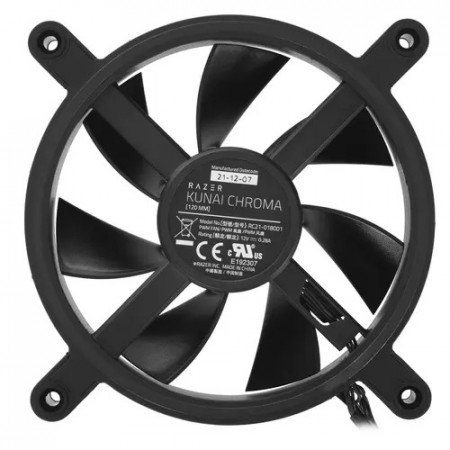 Комплект вентиляторов Razer Kunai 120 мм ARGB LED PWM (RC21-01810100-R3M1) 3 шт черный
