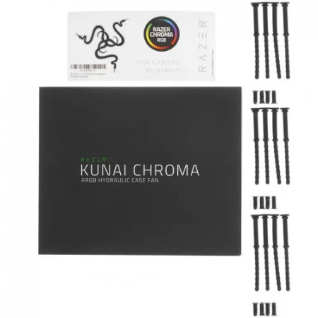 Комплект вентиляторов Razer Kunai 140 мм ARGB LED PWM (RC21-01810200-R3M1) 3 шт черный