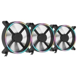 Комплект вентиляторов Razer Kunai 140 мм ARGB LED PWM (RC21-01810200-R3M1) 3 шт черный