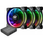 Комплект вентиляторов Thermaltake Riing Plus 14 RGB Radiator Fan TT Premium Edition (CL-F056-PL14SW-A) 3 шт черный