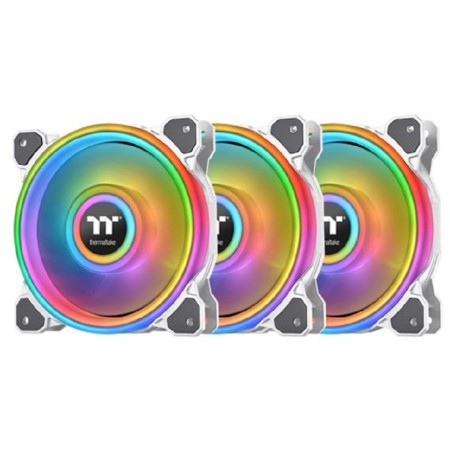 Комплект вентиляторов Thermaltake Riing Quad 12 RGB Radiator Fan White TT Premium Edition (CL-F100-PL12SW-A) 3 шт белый