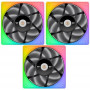 Комплект вентиляторов Thermaltake TOUGHFAN 14 RGB High Static Pressure Radiator Fan (CL-F136-PL14SW-A) 3 шт черный