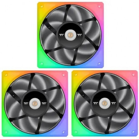 Комплект вентиляторов Thermaltake TOUGHFAN 12 RGB High Static Pressure Radiator Fan (CL-F135-PL12SW-A) 3 шт черный