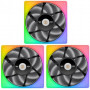 Комплект вентиляторов Thermaltake TOUGHFAN 12 RGB High Static Pressure Radiator Fan (CL-F135-PL12SW-A) 3 шт черный