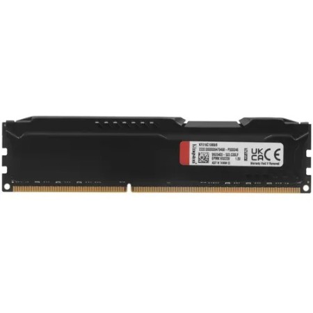 Оперативная память Kingston FURY Beast Black (KF316C10BB/8) 8 ГБ черный