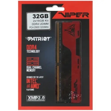 Оперативная память Patriot Viper Elite II (PVE2432G320C8K) 32 ГБ красный