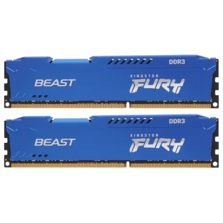 Оперативная память Kingston FURY Beast Blue (KF316C10BK2/16) 16 ГБ синий