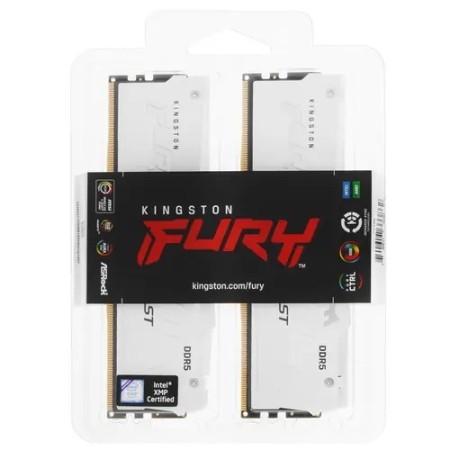 Оперативная память Kingston Fury Beast AMD RGB White (KF552C36BWEAK2-32) 32 ГБ белый