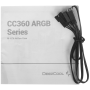 Корпус DeepCool CC360 ARGB (R-CC360-WHAPM3-G-1) белый
