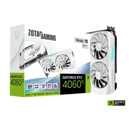 Видеокарта ZOTAC GAMING RTX 4060 Ti TE OC WE (ZT-D40610Q-10M) 8 Гб серый
