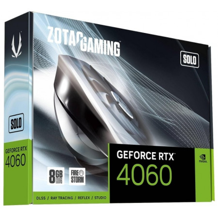 Видеокарта ZOTAC GAMING RTX 4060 SOLO (ZT-D40600G-10L) серый