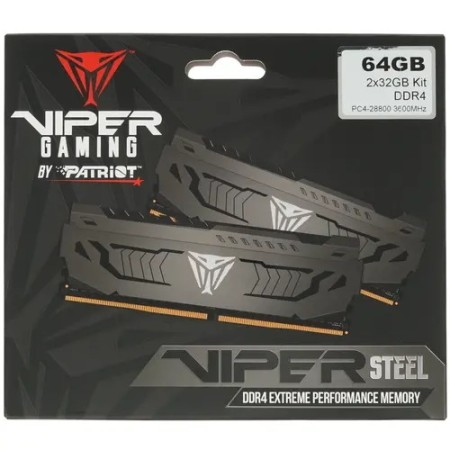 Оперативная память Patriot Viper Steel (PVS464G360C8K) 64 ГБ черный