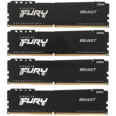 Оперативная память Kingston FURY Beast Black (KF426C16BBK4/16) 16 ГБ черный