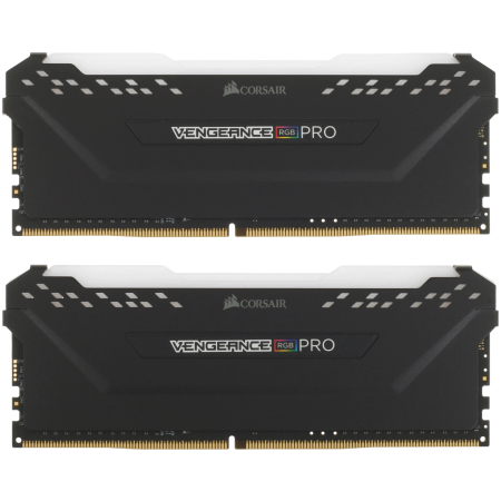 Оперативная память Corsair Vengeance RGB PRO (CMW16GX4M2C3200C16) 16 ГБ черный