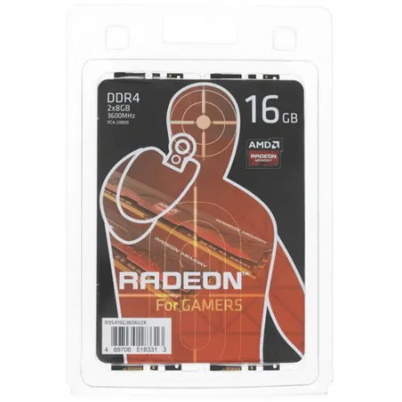 Оперативная память AMD Radeon R9 Gamer Series (R9S416G3606U2K) 16 ГБ черный