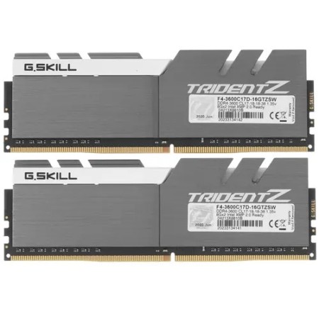 Оперативная память G.Skill TRIDENT Z (F4-3600C17D-16GTZSW) 16 ГБ серый