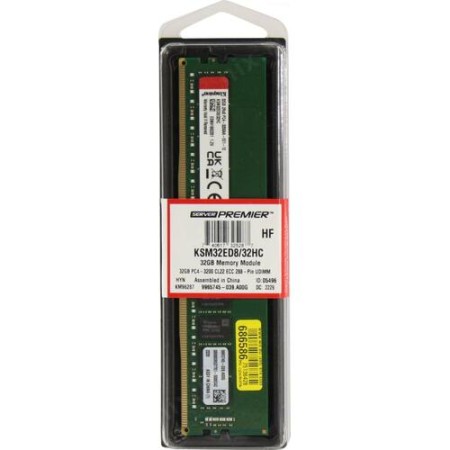 Оперативная память Kingston Server Premier (KSM32ED8/32HC) 32 ГБ зеленый