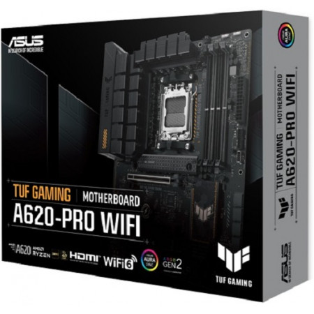 Материнская плата ASUS TUF GAMING A620-PRO WIFI черный