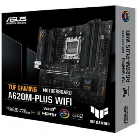 Материнская плата ASUS TUF GAMING A620M-PLUS WIFI черный