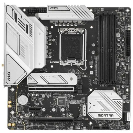 Материнская плата MSI MAG B760M MORTAR WIFI DDR4 белый