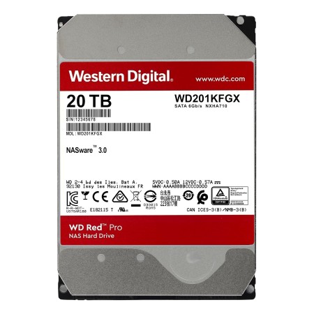 20 ТБ Жесткий диск Western Digital Red Pro (WD201KFGX) красный