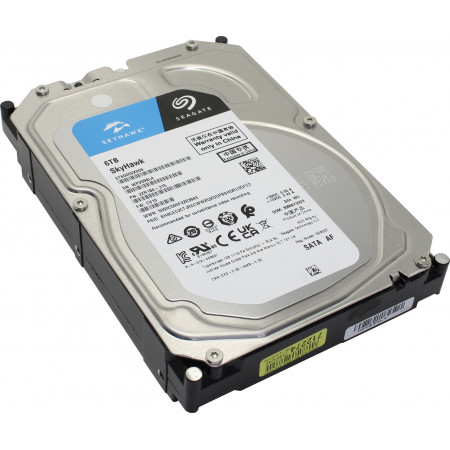 6 ТБ Жесткий диск Seagate SkyHawk (ST6000VX009) черный