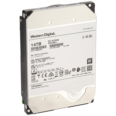 14 ТБ Жесткий диск Western Digital Ultrastar DC HC530 (WUH721414ALE6L4) серый
