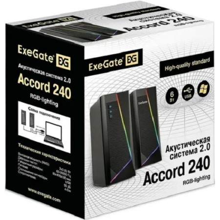 Колонки ExeGate Accord 240 чёрный