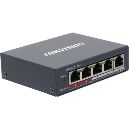 Коммутатор Hikvision DS-3E0105P-E(B) черный
