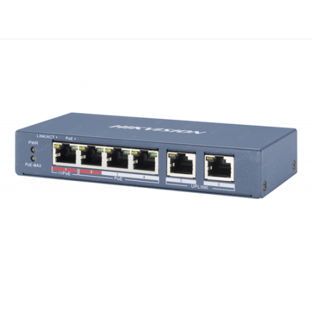 Коммутатор Hikvision DS-3E0106P-E/M черный