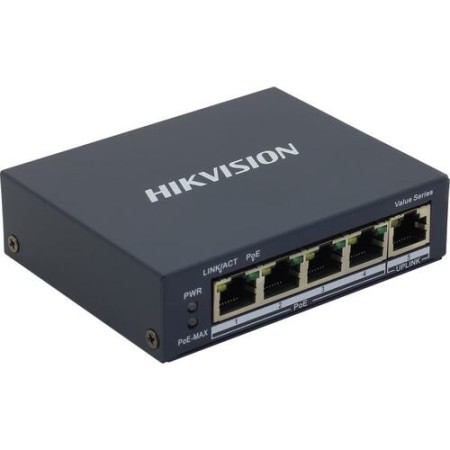 Коммутатор Hikvision DS-3E0505P-E/M черный