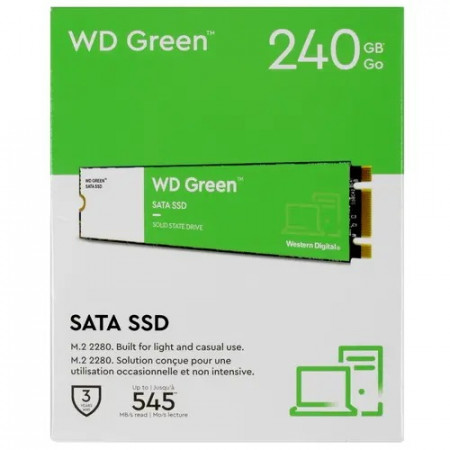 240 ГБ SSD диск WD Green (WDS240G3G0B) зеленый